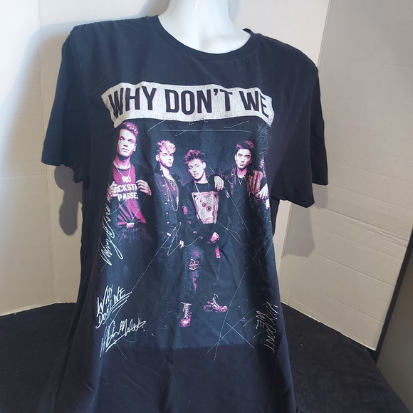 Large Why Don't We Band T-shirt Pacific Tag - Picture 1 of 7